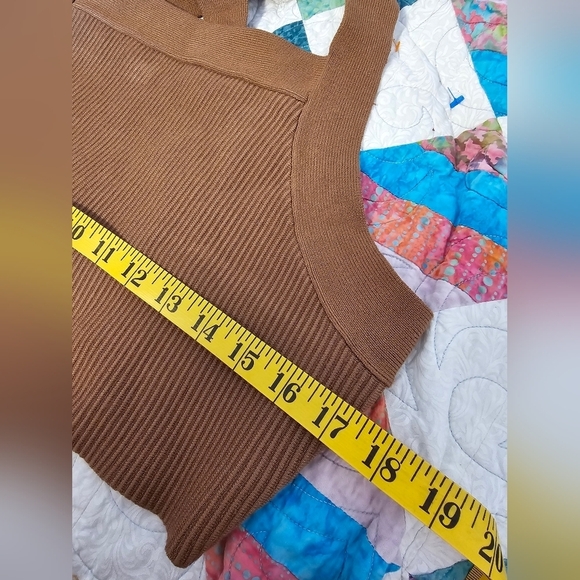 House of Harlow 1960 Brown Cross Back Crop Top Women's Size XL NWT - Picture 5 of 11